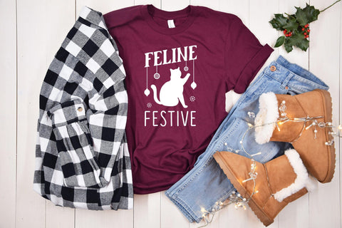 Feline Festive, Christmas Cat SVG SVG CraftLabSVG 