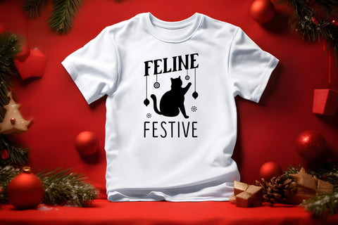 Feline Festive, Christmas Cat SVG SVG CraftLabSVG 