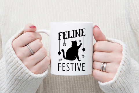 Feline Festive, Christmas Cat SVG SVG CraftLabSVG 
