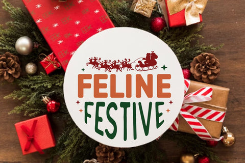 Feline festive SVG Angelina750 
