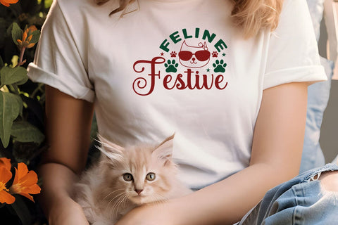 Feline festive SVG Angelina750 