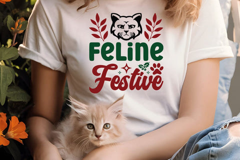 feline festive SVG Angelina750 