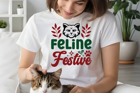 feline festive SVG Angelina750 