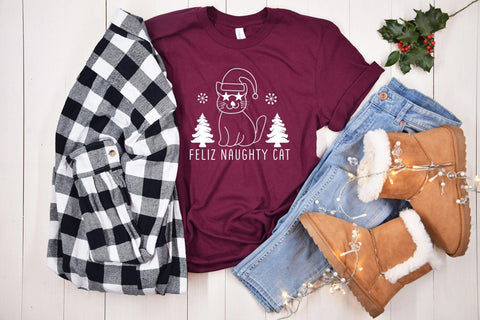 Feliz Naughty Cat - Christmas SVG Design SVG CraftLabSVG 
