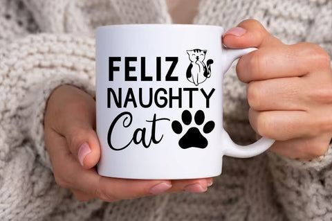 feliz naughty cat SVg Design SVG Regulrcrative 