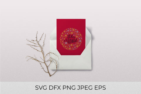 Feliz Navidad calligraphy hand lettering SVG. Merry Christmas in Spanish SVG LaBelezoka 