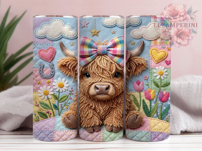 Felt Highland Cow 20oz Tumbler, Felt Highland Cow, Highland Cow Tumbler, Felt Cow Tumbler, Felt Highland PNG, Highland Cow PNG, Felt Cow PNG, Highland Cow Wrap Sublimation Li Zamperini 
