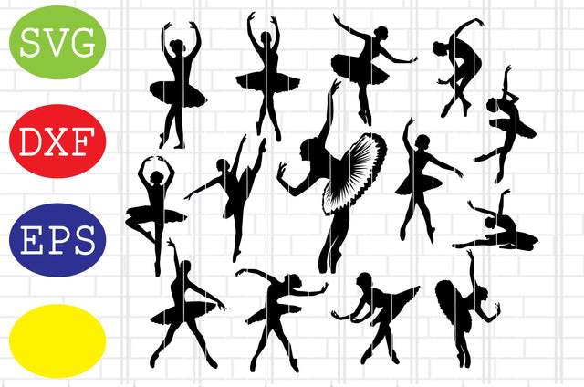 Female Ballet Dancer Svg, Ballerina Svg, Jpg, Eps, Dxf Files SVG DigitalSvgFiles 