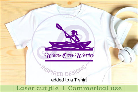 Female Kayak name wall art sign SVG APInspireddesigns 