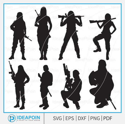 Female Soldier, Soldier Svg, Soldier SVG Bundle, Military SVG Bundle, Army Solider Salute, Soldiers Silhouette , Soldier Clipart, Wman Soldi SVG Dinvect 