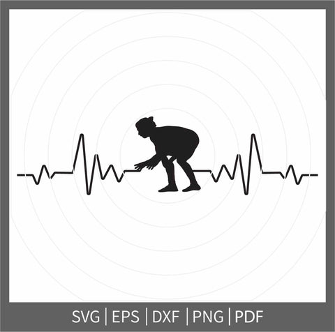 Female Wrestling Heartbeat, Wrestling Heartbeat SVG, Wrestling png, Girl Wrestler SVG, Female Wrestling Vector SVG Dinvect 