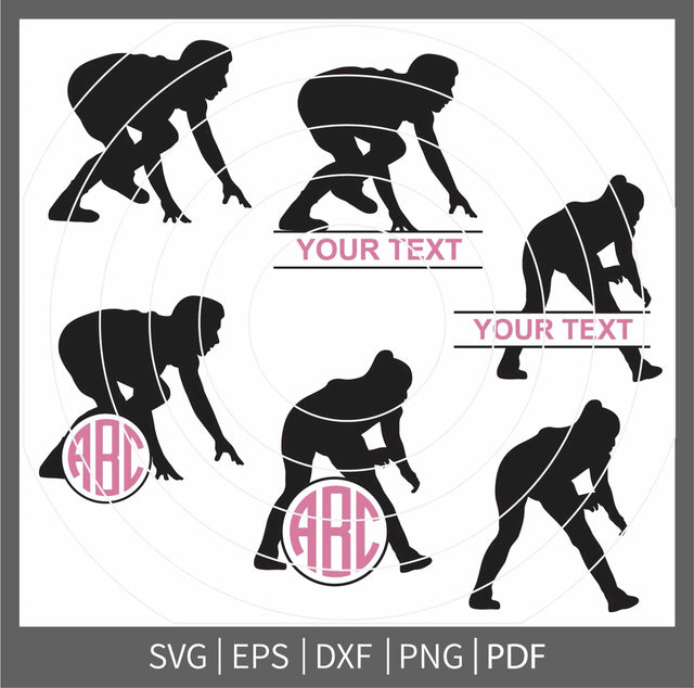 Female Wrestling Monogram, Female Wrestling SVG File, Female Wrestling Silhouette, Girl Wrestler SVG, Female Wrestling Vector SVG Dinvect 