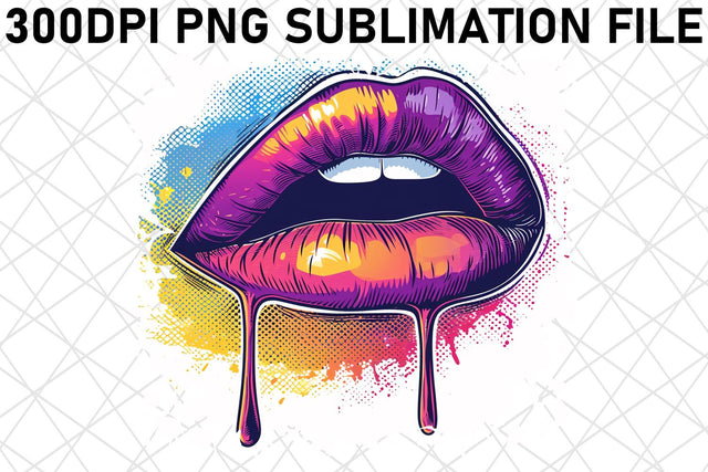 Feminine Lips Beauty Design - Instant Glam Sublimation Sublimation afrosvg 