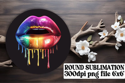 Feminine Lips Design Essentials: Colorful Sublimation Decor Sublimation afrosvg 