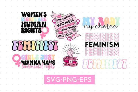 Feminism Svg Bundle SVG MaiaLunaDesign 