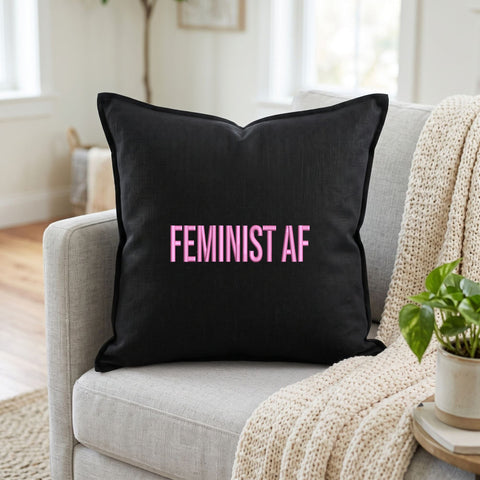 Feminist AF Embroidery Design – Pink Bold Feminist Saying Women Empowerment Machine Embroidery File Embroidery/Applique DESIGNS PatternFeed8 