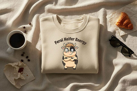 Feral Cow Png Bundle, Funny Cow Png Collection, Cute Sassy Cow Clipart Set, Sarcastic Farm Animal Designs, Sublimation Graphics Pack SVG TiffsCraftyCreations 