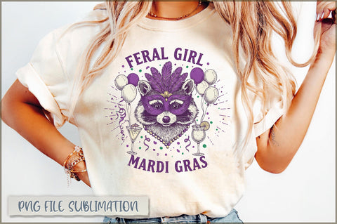 Feral Girl Mardi Gras Sublimation Sublimation Shetara Begum 