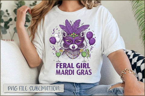 Feral Girl Mardi Gras Sublimation Sublimation Shetara Begum 