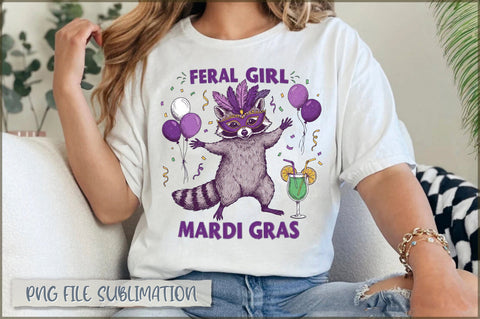 Feral Girl Mardi Gras Sublimation Sublimation Shetara Begum 