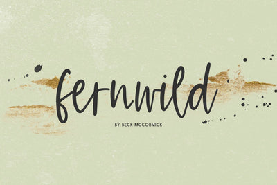 Fernwild Script Font Beck McCormick 