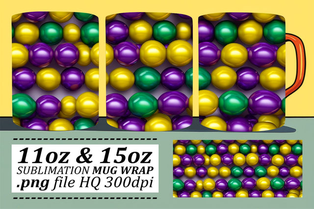 Festive 11oz and 15oz Mug Wrap Sublimation afrosvg 