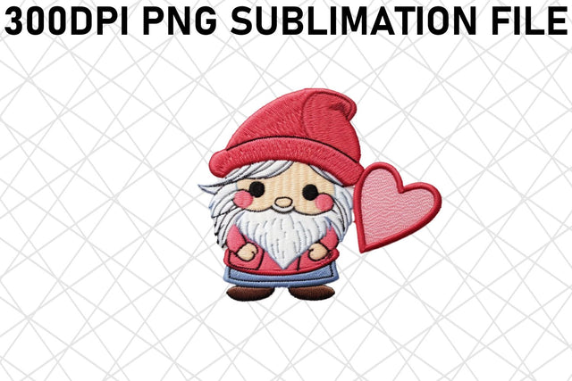 Festive 3D Embroidery Hearts Sublimation afrosvg 