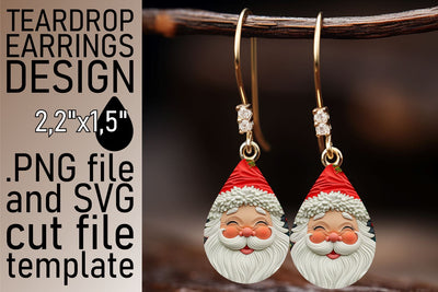 Festive 3D Santa Wrap | 20oz Winter Tumbler Design Sublimation afrosvg 