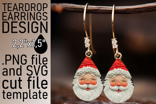 Festive 3D Santa Wrap | 20oz Winter Tumbler Design Sublimation afrosvg 