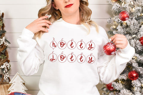 Festive AF Christmas Ornament Font Font Beck McCormick 