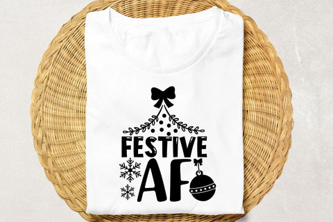 Festive Af| Sarcastic Christmas SVG Cutting Files. SVG CosmosFineArt 