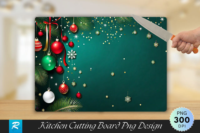 Festive Background Cutting Board Sublimation Regulrcrative 