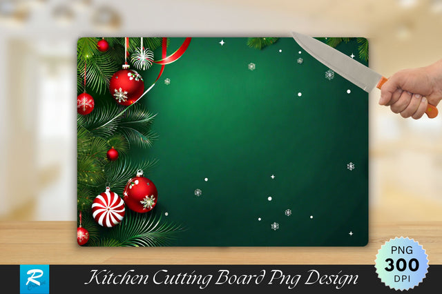 Festive Background Cutting Board Sublimation Regulrcrative 