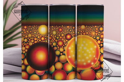 Festive Bokeh Lights 20oz Tumbler Wrap Sublimation sassyprint 