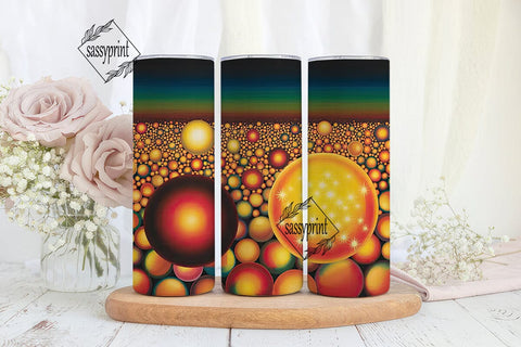 Festive Bokeh Lights 20oz Tumbler Wrap Sublimation sassyprint 
