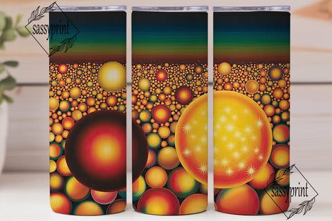 Festive Bokeh Lights 20oz Tumbler Wrap Sublimation sassyprint 