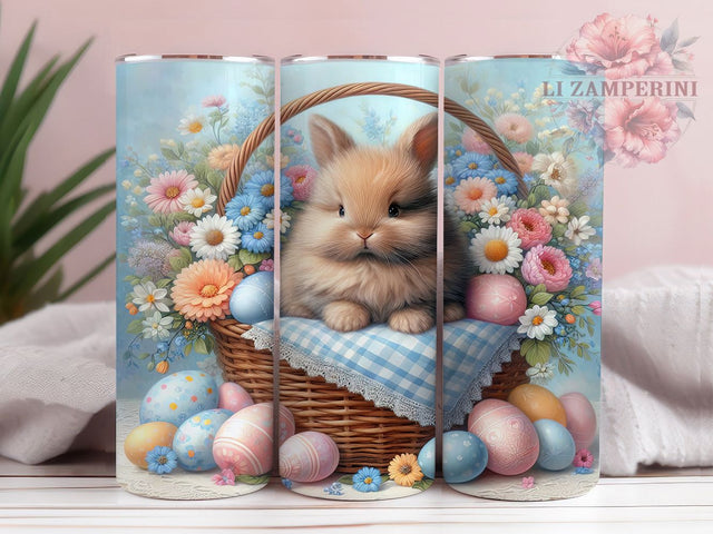 Festive Bunny Egg 20oz Tumbler, Festive Cup Wrap, Spring Holiday Design, Sublimation Tumbler Wrap, 20Oz Tumbler Design, Artistic Easter Cup, Stylish Bunny Egg Wrap Sublimation Li Zamperini 
