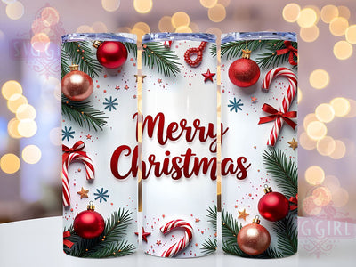 Festive Candy Cane Christmas Tumbler Wrap, Candy Cane Tumbler, Christmas Design, 20oz Tumbler, Sublimation Wrap, Holiday Drinkware, Festive Gift, Merry Christmas Mug Sublimation SvggirlplusArt 