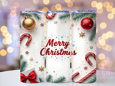 Festive Candy Cane Christmas Tumbler Wrap, Candy Cane Tumbler, Christmas Design, 20oz Tumbler, Sublimation Wrap, Holiday Drinkware, Festive Gift, Merry Christmas Mug Sublimation SvggirlplusArt 