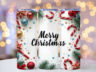 Festive Candy Cane Christmas Tumbler Wrap, Candy Cane Tumbler, Christmas Design, 20oz Tumbler, Sublimation Wrap, Holiday Drinkware, Festive Gift, Merry Christmas Mug Sublimation SvggirlplusArt 
