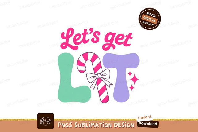 Festive Candy Cane Phrase holiday Sublimation Designangry 