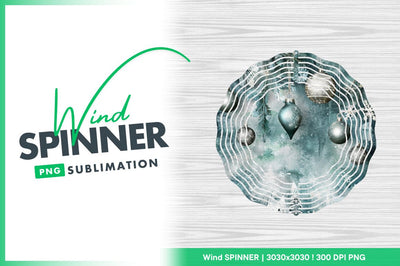 Festive christmas decorations with snowflake wind spinner Sublimation Regulrcrative 