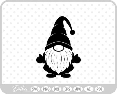 Festive Christmas Gnome SVG DottieDigitals 