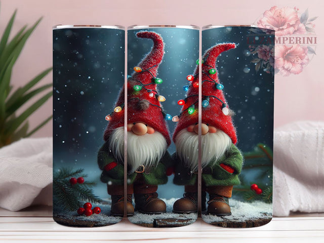 Festive Christmas Gnome Tumbler, Festive Holiday Elf, Holiday Gnome Art, Cute Christmas Elf, Festive Gnome Design, 20oz Tumbler, Sublimation Design Sublimation Li Zamperini 