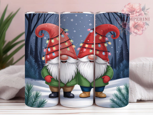 Festive Christmas Gnome Tumbler, Festive Holiday Elf, Holiday Gnome Art, Cute Christmas Elf, Festive Gnome Design, 20oz Tumbler, Sublimation Design Sublimation Li Zamperini 