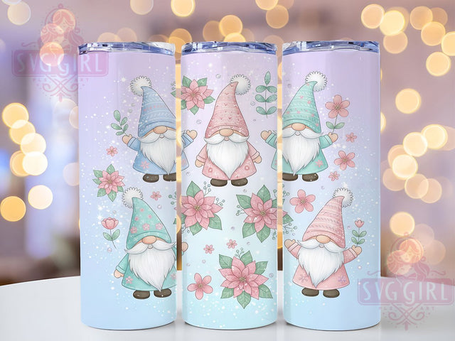 Festive Christmas Gnome Tumbler, Holiday Tumbler Design, 20Oz Sublimation, Cute Gnome Art, Festive Printable, Winter Gnome Wrap, Christmas Theme Design Sublimation SvggirlplusArt 