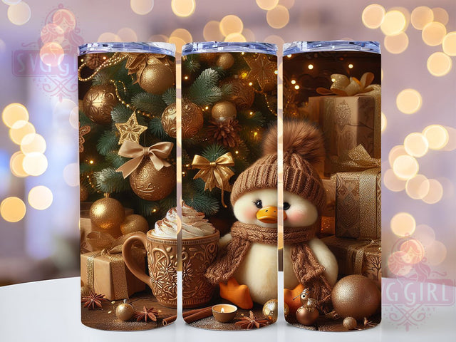 Festive Christmas Goose Tumbler, Festive Goose Wrap, Holiday Goose Sublimation, 20oz Goose Tumbler, Seasonal Goose Art, Winter Goose Mug, Cute Holiday Cup Sublimation SvggirlplusArt 