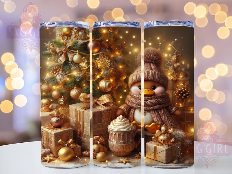 Festive Christmas Goose Tumbler, Festive Goose Wrap, Holiday Goose Sublimation, 20oz Goose Tumbler, Seasonal Goose Art, Winter Goose Mug, Cute Holiday Cup Sublimation SvggirlplusArt 