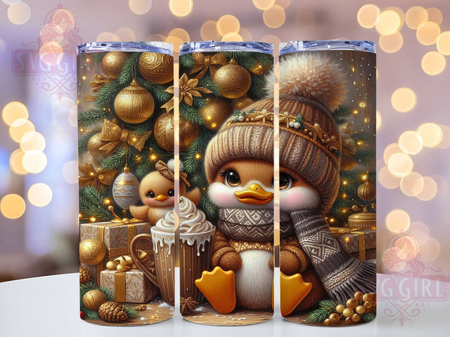 Festive Christmas Goose Tumbler, Festive Goose Wrap, Holiday Goose Sublimation, 20oz Goose Tumbler, Seasonal Goose Art, Winter Goose Mug, Cute Holiday Cup Sublimation SvggirlplusArt 