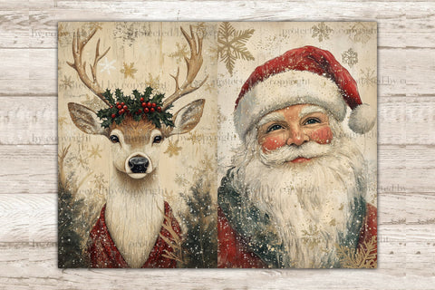 Festive Christmas Junk Journal Pages | Whimsical Printable SVG GlamArtZhanna 